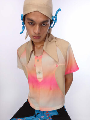 愛心解構剪裁襯衫上衣 Deconstructed Heart Cut Shirt Blouse